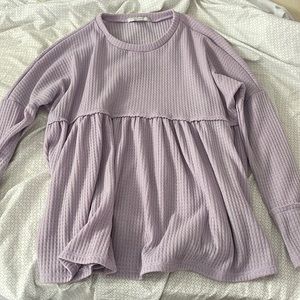 Light purple sweater . Oversized and lightweight
